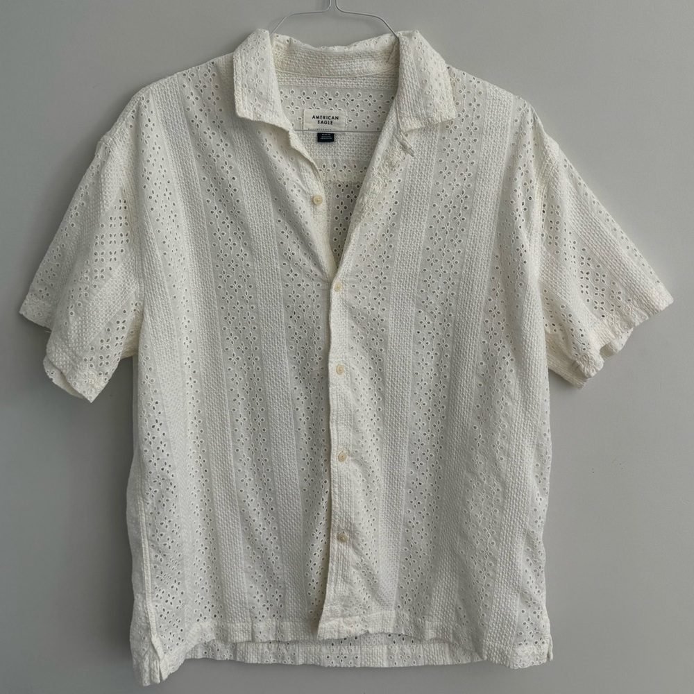 American Eagle Eyelet Top